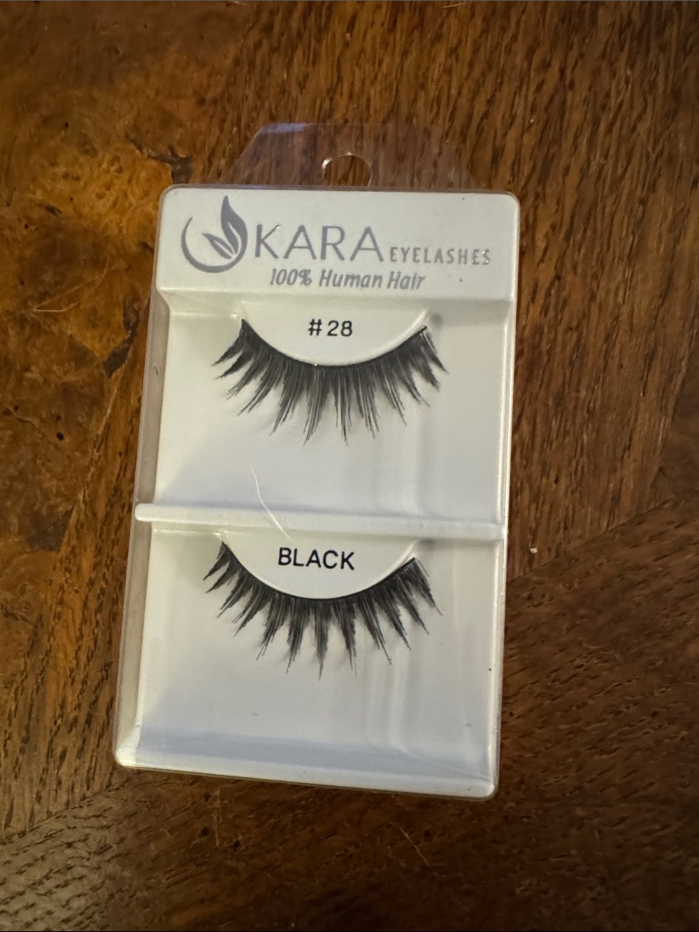 #28 Black 100% Human Hair False Eyelashes